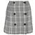 Stella Mc Cartney Falda mini de cuadros con botones Alexandra de Stella McCartney en lana negra Gris