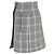 Stella Mc Cartney Falda mini de cuadros con botones Alexandra de Stella McCartney en lana negra Gris - vista 2