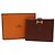 Billetera bifold compacta de box calf Hermès Béarn Castaño - vista 9