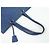 Prada Embossed Logo Open Tote Leather Blue - view 7