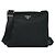 Prada Flacher Messenger Bag Tessuto Klein
