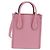 Gucci Mini Tote Vertical in Pelle Stampata Rosa - vista 2