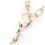 Chanel Coco Mark vergoldete Strass-Halskette Golden - Ansicht 5