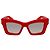 Salvatore Ferragamo Gafas de sol con cristales Swarovski Roja