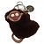 LOUIS VUITTON Bijoux Sac Porte Cl Monkey Charm Pelliccia Marrone MP1997 LV Auth 164311M - vista 13