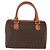 Céline Borsa Boston in tela Macadam CELINE in pelle PVC marrone oro Auth 163655 D'oro - vista 2