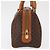 Céline Borsa Boston in tela Macadam CELINE in pelle PVC marrone oro Auth 163655 D'oro - vista 4