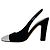 Pumps Slingback in Satin Nero Alexandre Vauthier con Punta Argento - vista 3