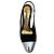 Pumps Slingback in Satin Nero Alexandre Vauthier con Punta Argento - vista 4