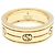 Anel de banda em ouro amarelo 750YG Gucci - vista 2