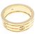 Anel de banda em ouro amarelo 750YG Gucci - vista 3