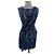 Abito Matthew Williamson in pizzo blu e argento