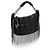 Seltene Chanel 02A Mini Schwarze Gequiltete Lammleder Tasche mit Silberner CC Kette Silber Hardware - Ansicht 2