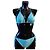 Neuer John Galliano Gazette Bikini Badeanzug 42 Blau - Ansicht 2
