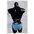 Neuer John Galliano Gazette Bikini Badeanzug 42 Blau - Ansicht 4