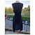 Vestido asimétrico negro de viscosa Elisabetta Franchi - vista 9