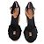 Schwarze Keilsandalen von Tommy Hilfiger mit Schleife