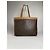 Céline Vintage Celine Paris Triomphe Monogramm Leder Tote Bag Braun - Ansicht 2