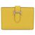 Béarn Tarjetero Bearn de cabra de Hermès Amarillo