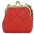 Timeless Clutch de Cadena de Piel de Cordero Chanel AP3123 Roja Dorado - vista 2