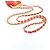 Timeless Clutch de Cadena de Piel de Cordero Chanel AP3123 Roja Dorado - vista 6