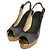Escarpins à talons compensés ouverts Jimmy Choo Bleu Bleu Marine