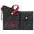 Fendi Leather Keyring Pocket Charm Belt Bag Brown Black Red