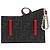 Fendi Leather Keyring Pocket Charm Belt Bag Brown Black Red - view 2