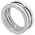 Bulgari Bvlgari B.zero1 3-Band Ring aus 18K Weißgold - Ansicht 2
