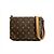 Borsa a Spalla Musette Tango con Tracolla Corta Louis Vuitton Marrone Monogramma