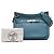 Hermès Jypsiere 28 in Pelle Clemence Blu - vista 13