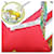Foulard in seta Hermès rosso e bianco  - vista 5