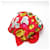 Foulard in seta Hermès rosso e bianco  - vista 6