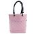 BOLSO DE MANO CHANEL CAMBON EN CUERO QUILTED ROSA Y NEGRO - vista 2
