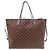 Borsa tote Louis Vuitton Neverfull GM Damier Marrone - vista 2
