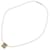 Collier Hermès Case d'Ache H Cube Métal Argent Blanc Argenté Écru  - vue 8
