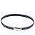 Damen Gürtel Kelly Jean 18 PM Epson Denim Blau von Hermès Silber Weiß Marineblau Dunkelblau