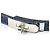 Damen Gürtel Kelly Jean 18 PM Epson Denim Blau von Hermès Silber Weiß Marineblau Dunkelblau - Ansicht 2