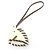 Charm Cheval Tresse Nata/Etoupe di Hermès Bianco Taupe