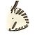 Charm Cheval Tresse Nata/Etoupe di Hermès Bianco Taupe - vista 2