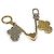 Portachiavi Chain Vivienne BFF di Louis Vuitton Argento D'oro - vista 6