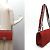 Borsa a spalla Chanel Boy 25 con catena Rosso - vista 3