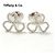 Tiffany & Co Tiffany Platin 950 Papierblumen Ohrstecker - Ansicht 2
