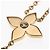 Collana Louis Vuitton Cravate Blossom Nakre D'oro - vista 5