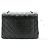 CHANEL Borsa a Spalla Classica con Doppio Flap in Pelle di Agnello Nera Nero - vista 3