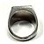 Bague en argent avec logo FF de Fendi - vue 5