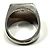 Bague en argent avec logo FF de Fendi - vue 6