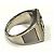 Bague en argent avec logo FF de Fendi - vue 7