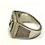 Bague en argent avec logo FF de Fendi - vue 8