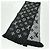 Sciarpa Logomania Noir Louis Vuitton Nero Argento - vista 2